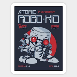 Atomic Robokid Retro Arcade Vintage Gaming Sticker